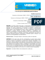 Artigo Julio Cesar A INFLUENCIA DA INFLAÇÃO NA EMPREGABILIDADE DO BRASIL