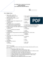 Ama Computer Learning Center Prelim Examination Plan A Business and Associated Itinerary