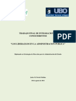 Los Liderazgos en La Administración Pública