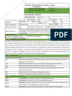 Programa de La Asignatura