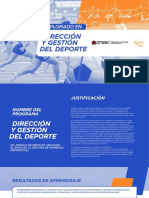 CEC2020 BROCHURE Diplomado en Dirección y Gestión Del Deporte Comprimido