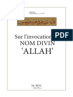 Invocation Du Nom Divin ALLAH