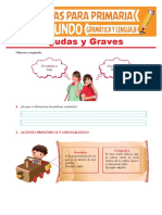 Palabras Agudas y Graves para Segundo Grado de Primaria