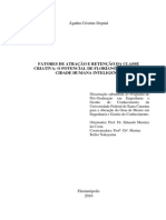 Ágatha Cristine Depiné - Fatores de Atração e Retenção Da Classe Criativa o Potencial de Florianópolis Como Cidade Humana Inteligente