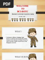 Welcome Rotc