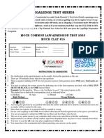 LE-Mock CLAT 16 Questions