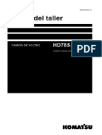 Shop Manual HD785-7 Taller Serie 30001 and Up, Español