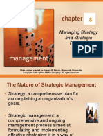 Managing Strategy and Strategic Planning