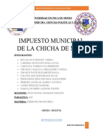 Impuesto Municipal A La Chicha de Maiz