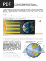 Movimentos Da Terra, Estações Do Ano, Solstícios e Equinócios