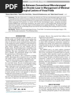 Comparative Study Between Conventional Microlaryngeal