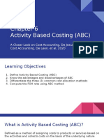 Chapter 6 Activity Based Costing