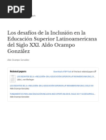 Los Desafios de La Inclusion en La Educacion Superior Latinoamericana Del Siglo XXI. Aldo Ocampo Gonzalez-With-Cover-Page-V2