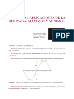 CAPITULO 3 Aplicaciones de La Derivada Máximos y Mínimos