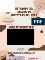 Estatus Del Colegio de Obstetras Del Perú