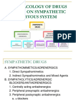 Pharmacology of Drugs Acting On Sympathetic Nervous System