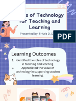 Roles of Technology For Teaching and Learning