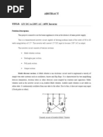 ABSTRACT of Inverter