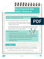 Ni L 449 Spring Compound and Complex Sentences Activity - Ver - 1