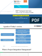 PMP Chapter-4 Intergration Management