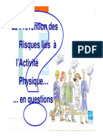 Prevention Risques Lies Activite Physique