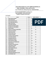 Daftar Hadir Kelas X