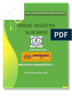 ,.,proyecto Humanistico7 de Primer Año Bgu