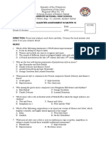 Q1 Assessment - Mapeh 10 - TQS