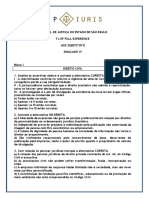 TJ-SP Full Experience - Juiz Substituto - Simulado VI (Sem Gabarito)