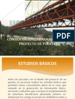 Consideraciones para Definir Un Proyecto de Puentes