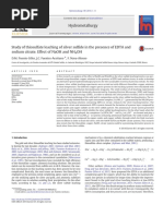 Study of Thiosulfate Leaching of Silver Sulfide in The Presence of EDTA and Sodium Citrate. Effect of NaOH and NH4OH