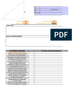 Sterile Supplies Audit Tools