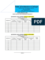 Intramurals 2022 Question and Answer (Male Category) : Search For MR & Miss Intramurals Personality