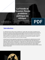 La Fraude Et L'évasion Fiscale Problème Politique Et Éthique