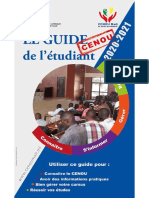 Guide CENOU de L'étudiant 2021 - CICOM