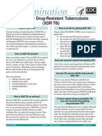 Elimination: Extensively Drug-Resistant Tuberculosis (XDR TB)