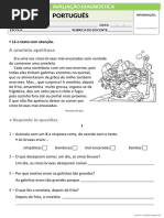 Ficha de Avaliação DIAGNÓSTICA 2