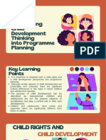 Introducing Child Development Thinking Into Program Planning