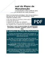 Manual Do Plano de Manutenção