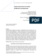 A Pesquisa Educacional No Brasil Soares Ferreira Liliana