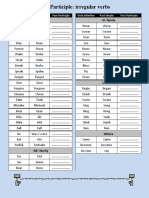 Past Participle Worksheet