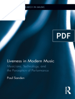 Paul Sander-Liveness in Modern Music Musicians, Technology, and The Perception of Performance