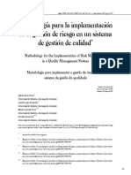 Metodologia para La Implementación de La Gestión de Riesgo en Un SGC