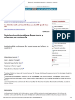 Resistencia Antimicrobiana. Importancia y Esfuerzos Por Contenerla