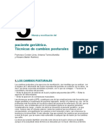 Paciente Geriátrico. Técnicas de Cambios Posturales