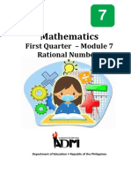 Mathematics7 Q1 Mod7 Rational Numbers V3