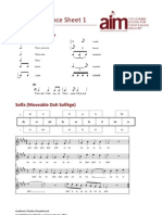 Aural Reference Sheet 1