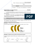 Exercice de Type 2 La Couleur Des Bananes