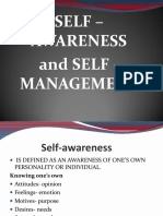 Self - Awareness and Self - Management