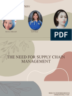 The Needs of SCM